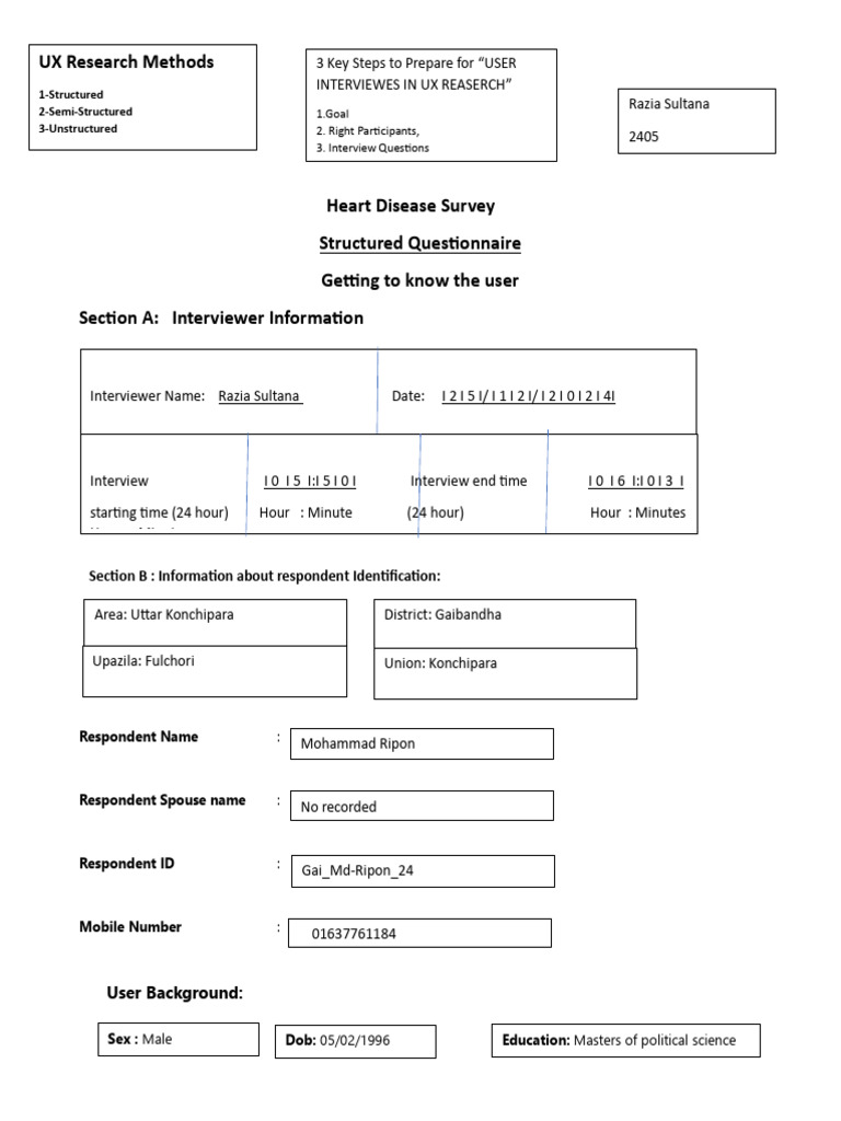 User Interviews UX Research Methods | PDF | Foods | Healthy Diet