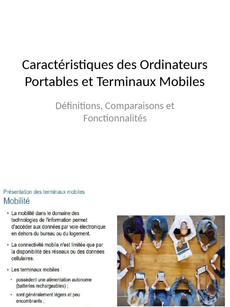 Ordinateurs Terminaux | PDF | 4G | Ordinateur portable