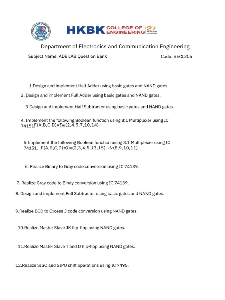 Digital Lab Question Bank Pdf