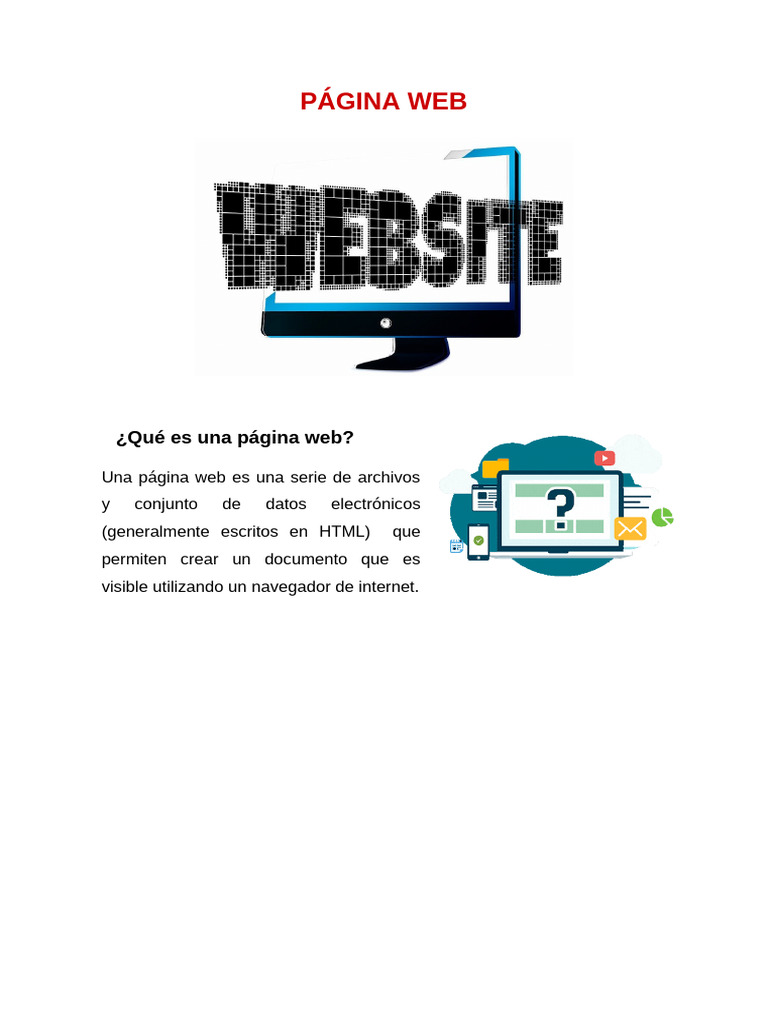 Guía Básica de Páginas Web | PDF | Red mundial | Internet y web