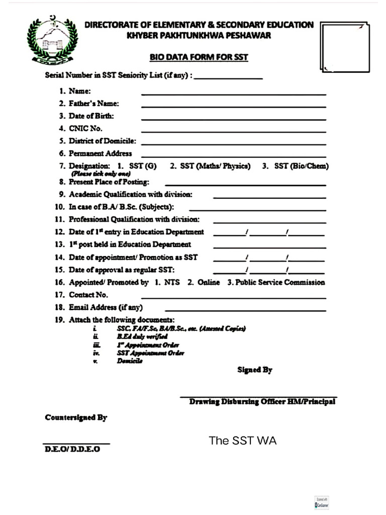 Proforma Appeal For SST, The SST WA | PDF
