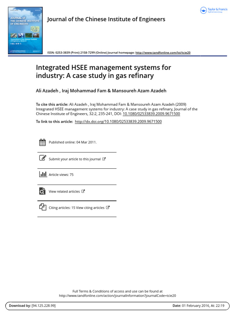 Integrated HSEE Management Systems | PDF | Human Factors And Ergonomics ...