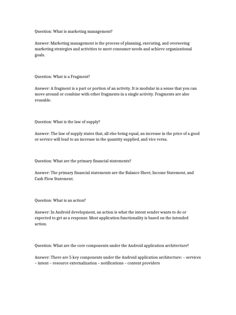 Key Concepts in Marketing and Finance | PDF