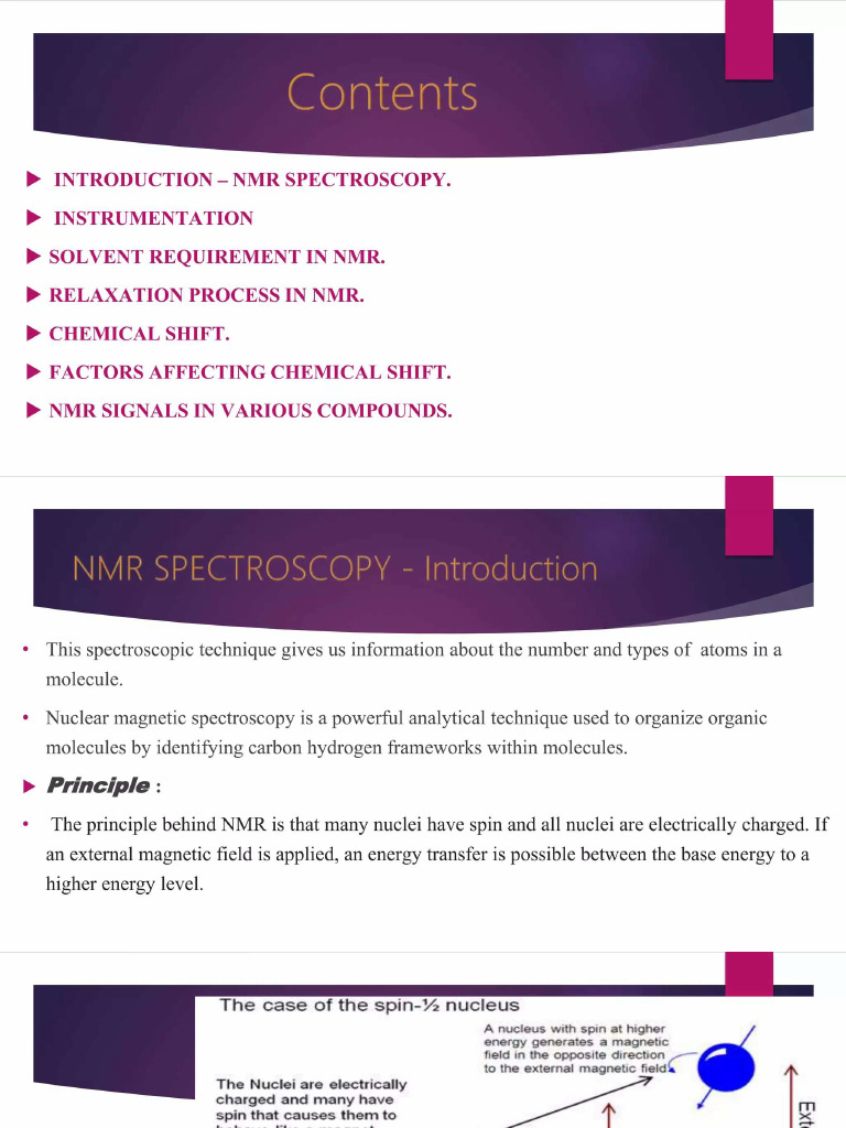 NMR Specto | PDF