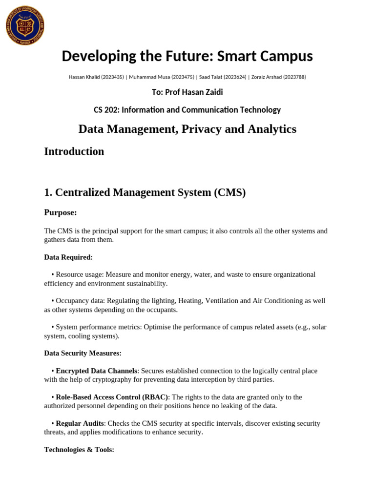 Smart Campus (Phase 4) 2 | PDF | Internet Of Things | Radio Frequency ...