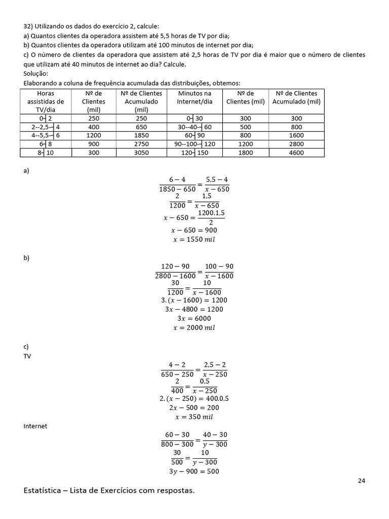Lista+-+P2+-+Parte+2+-+Exerc%C3%ADcios+32+a+35 | PDF