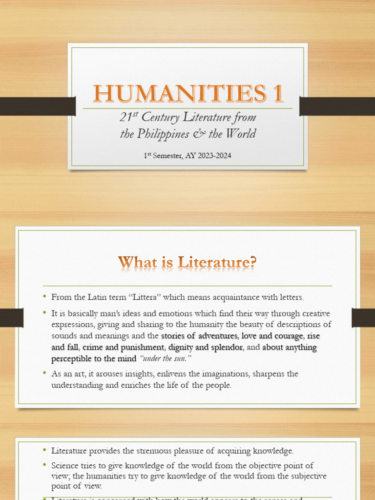 Humanities Senior High Introduction | PDF | Poetry | Knowledge