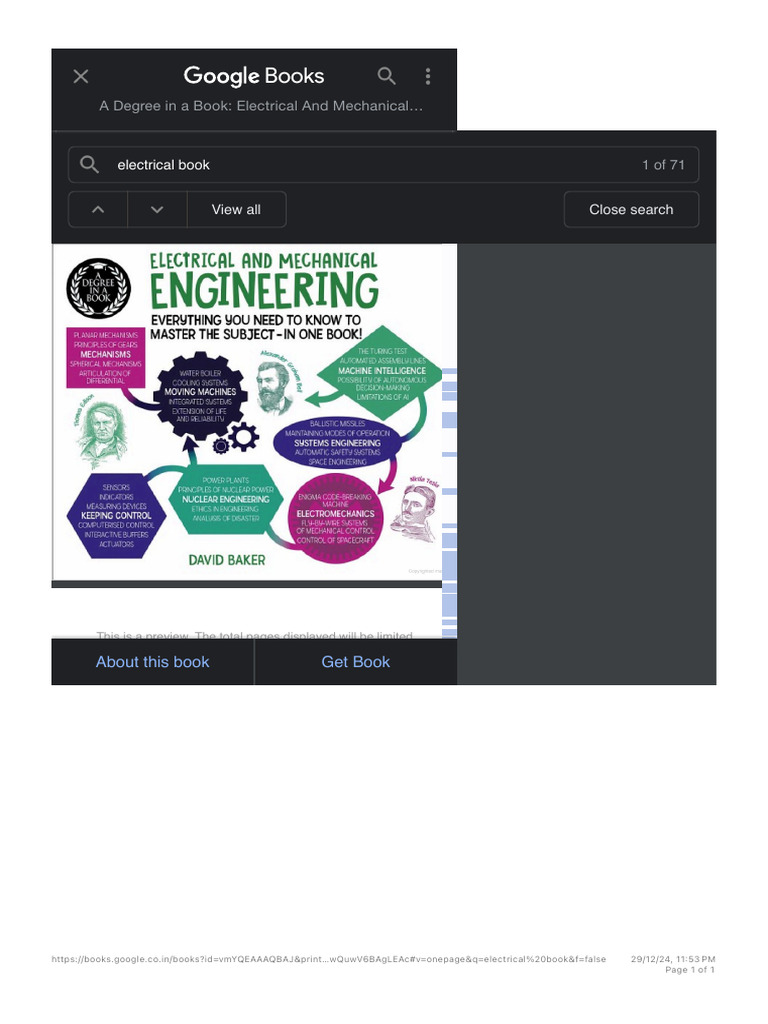 A Degree in Electrical and Mechanical Engineering | PDF