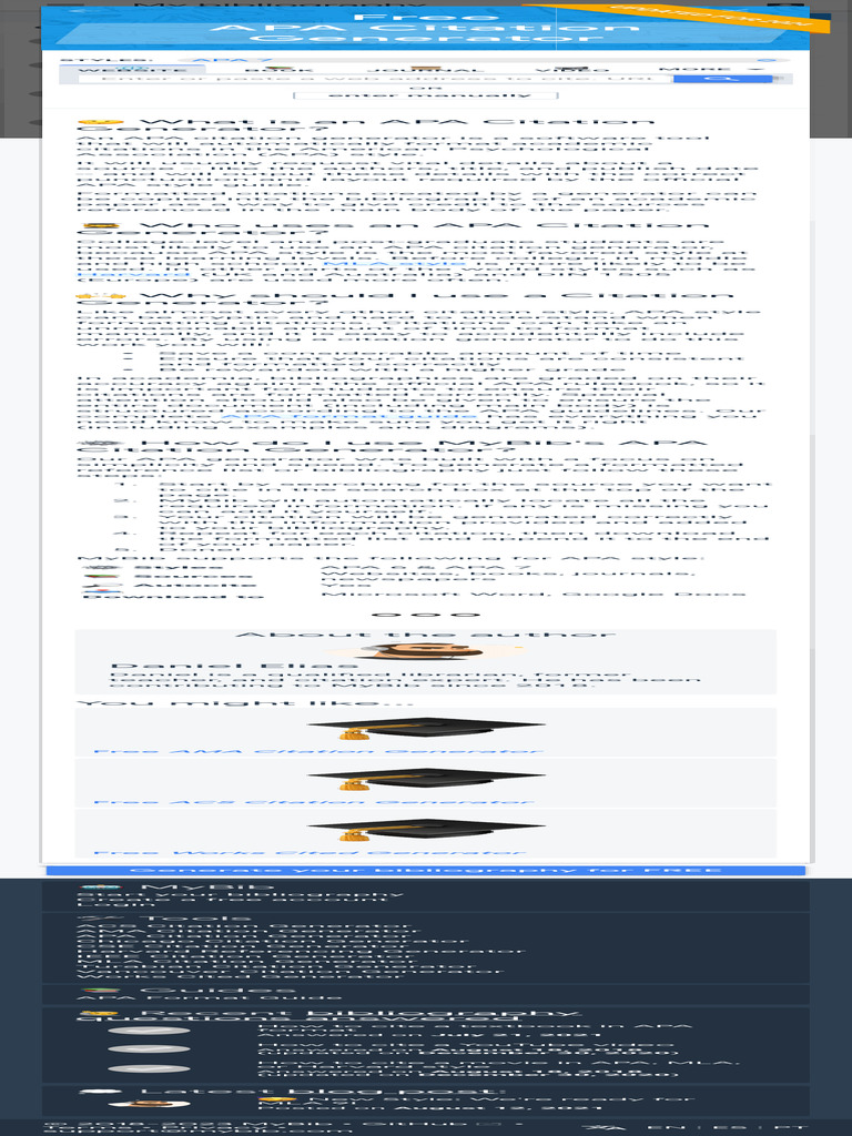 FREE APA CITATION GENERATOR UPDATED FOR 2024 MYBIB COM visual data 7