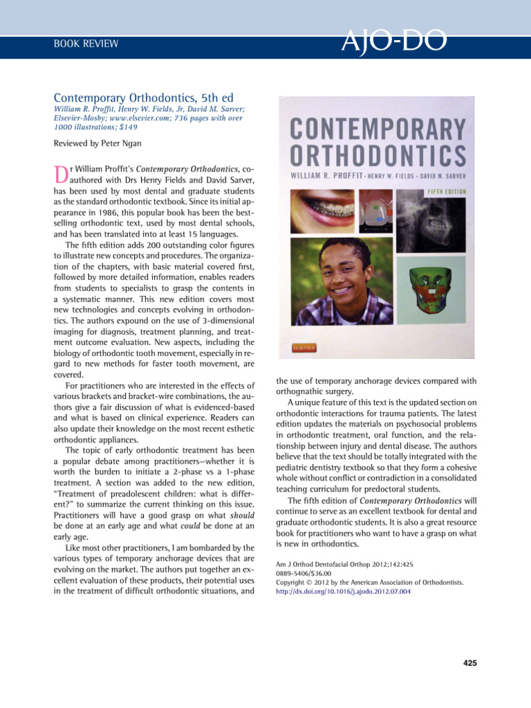 Contemporary Orthodontics 5th Ed - Compress | PDF