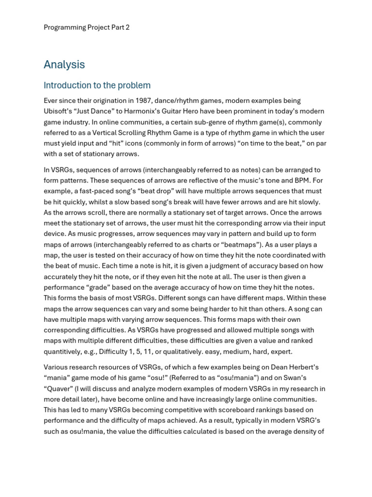 Programming Project Part 2 | PDF