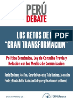Perú Debate- Los retos de la gran transformación.