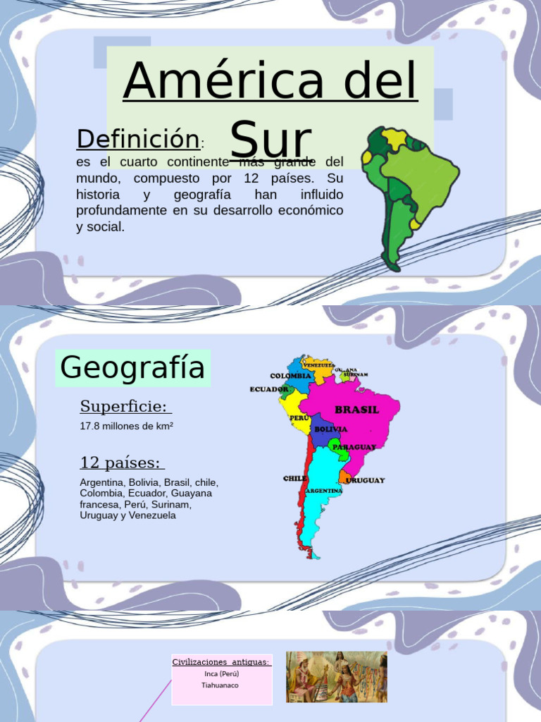 Geografía e Historia de América del Sur | PDF