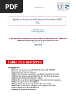 Guide complet des commandes SQL | PDF | SQL | Notation