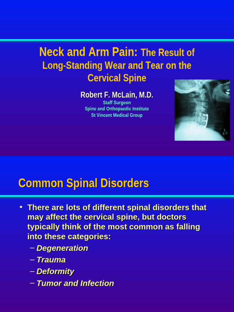 Cervical Spine Pain: Causes & Treatments | PDF | Vertebral Column ...
