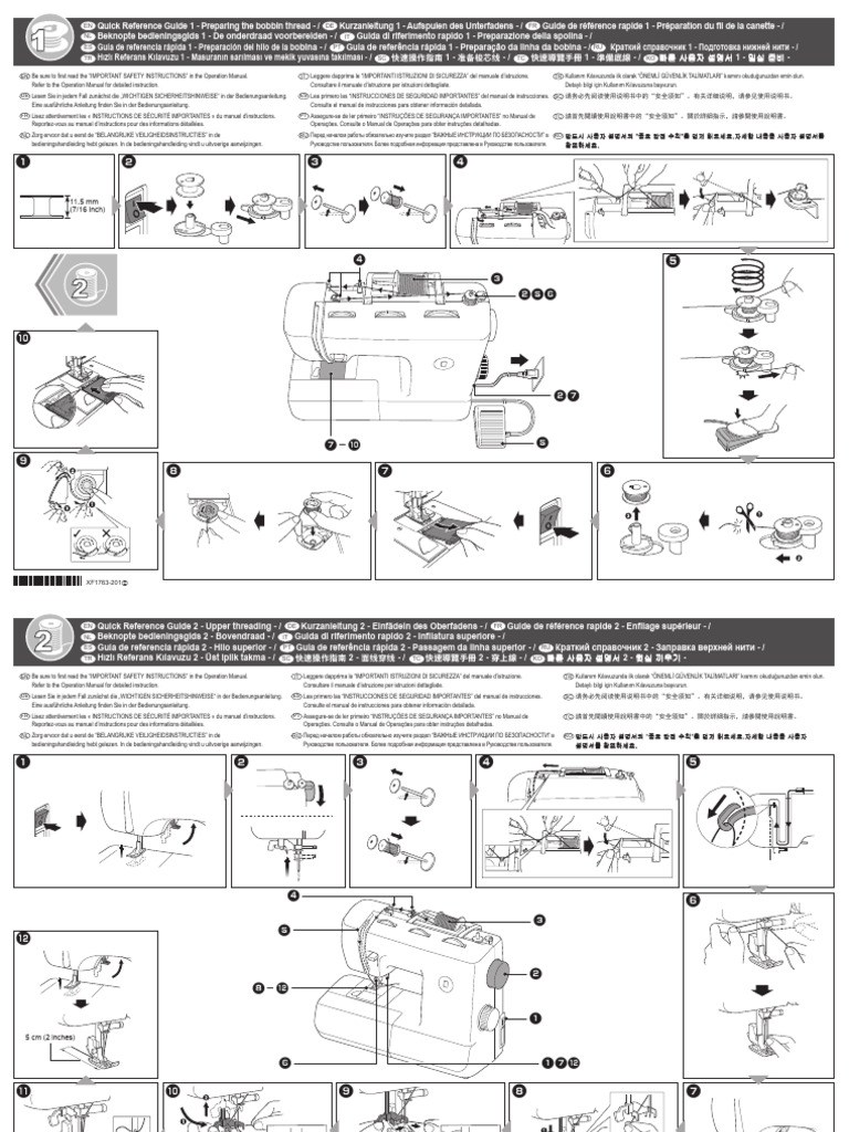Brother h537st Quick Reference | PDF