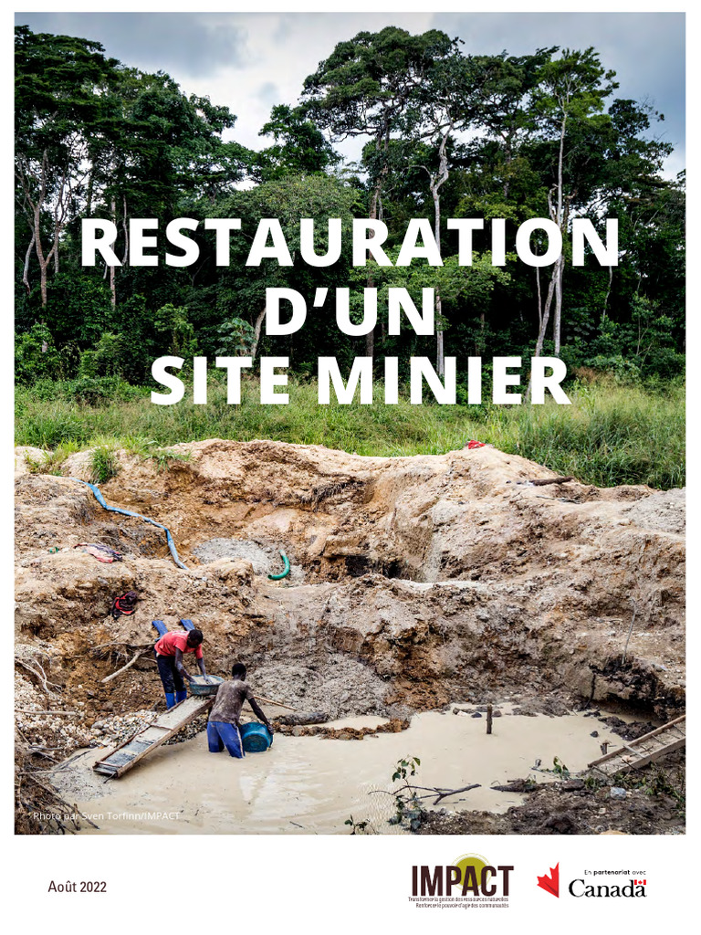 Restauration des sites miniers | PDF | Exploitation minière | Sol ...