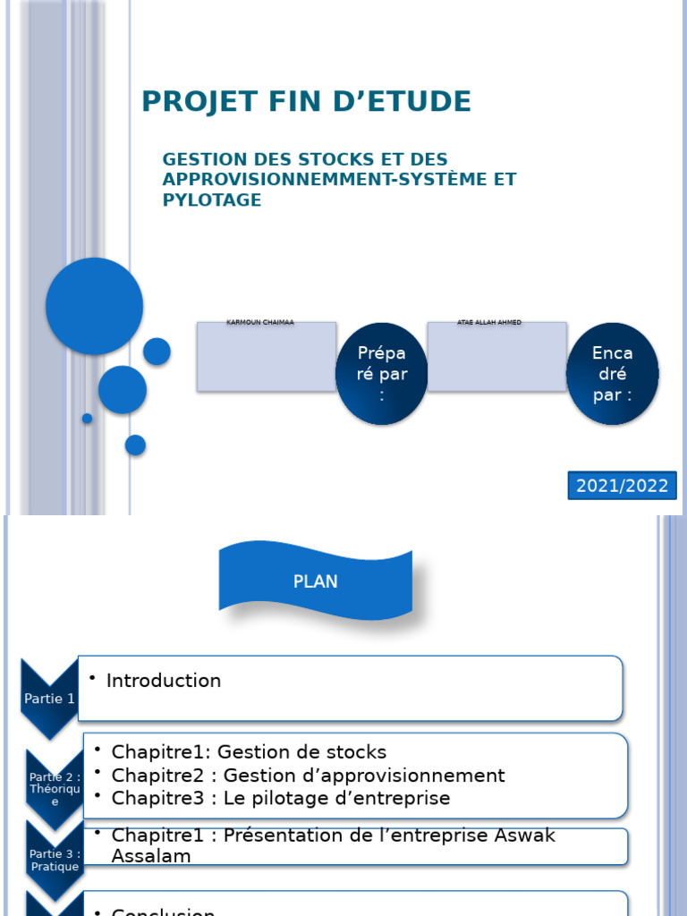 Projet Fin D'etude2022-++ | PDF | Inventaire | Maroc