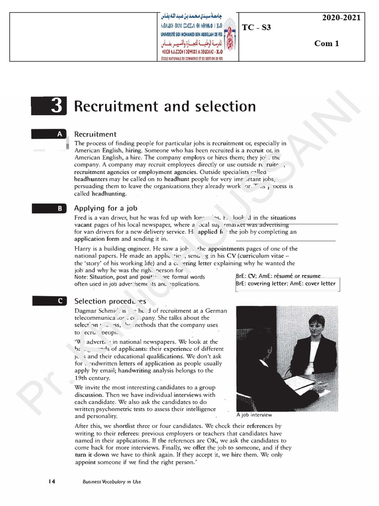 Recruitment and Selection Process Guide | PDF | Recruitment | Résumé