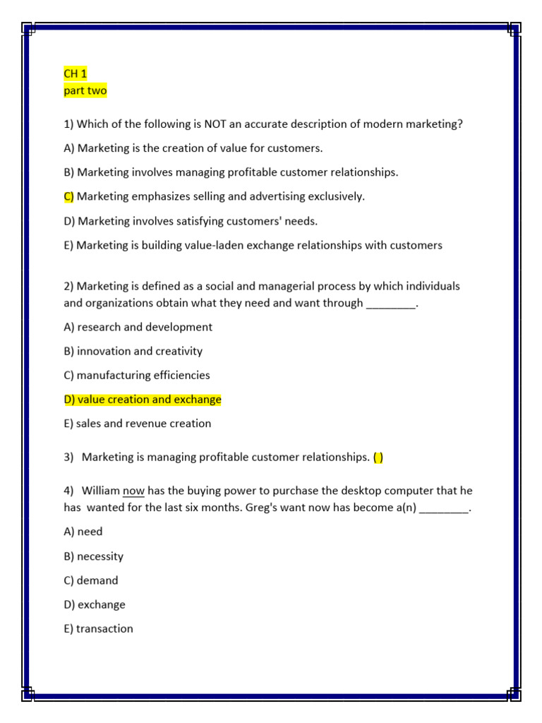 Marketing Ch 1 Part Two 2023 11 21 18 33 56 Pdf Marketing