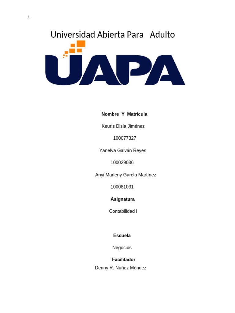 Trabajo Final de Comtabilidad 1 | PDF | Contabilidad | Estado financiero