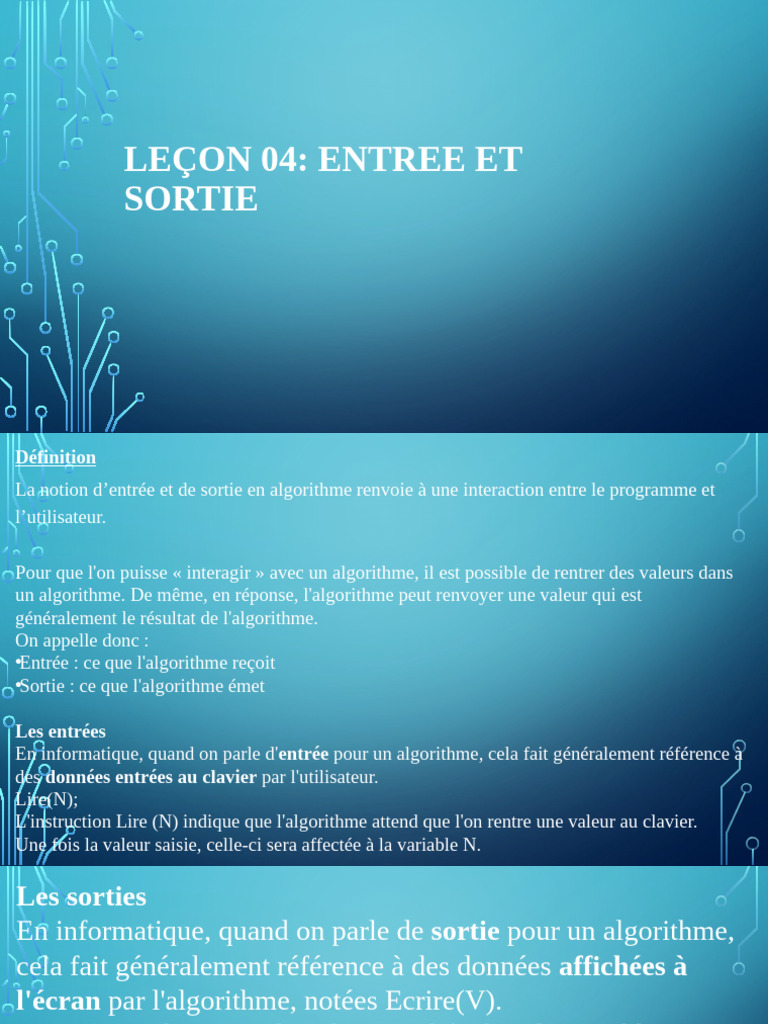 Leçon 04 Pdf