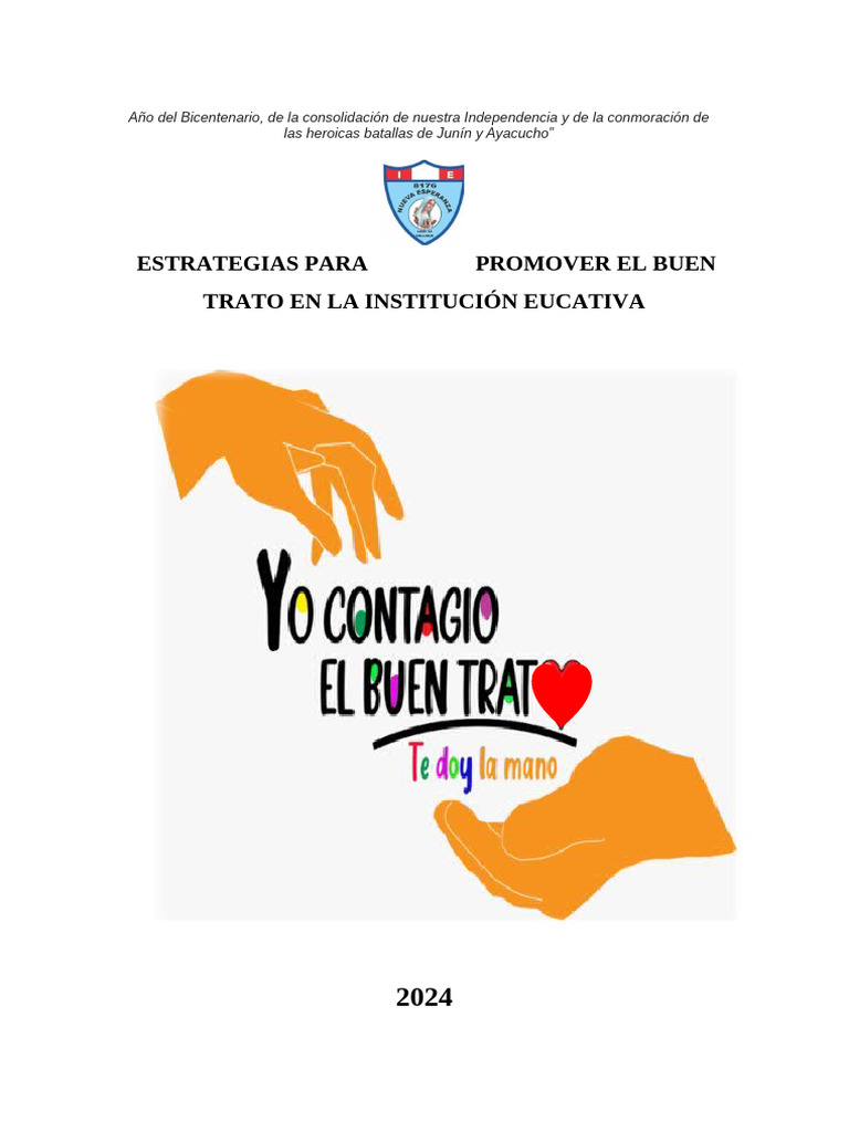 Buen Trato | PDF | Educación primaria | Plan de estudios