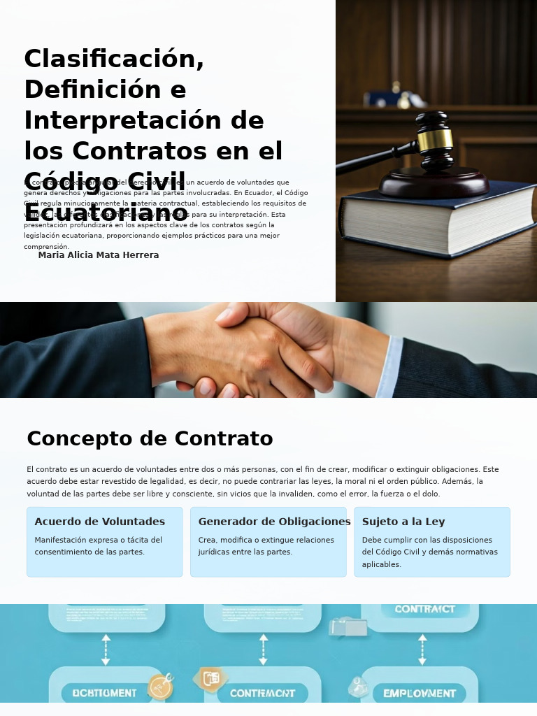 Contratos en el Código Civil Ecuatoriano | PDF | Derecho civil (sistema ...
