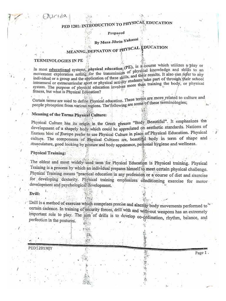 WHAT IS INTRODUCTION TO PHYSICAL EDUCATION visual data 3