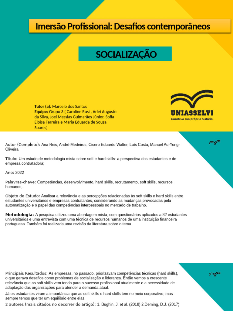Soft e Hard Skills no Mercado Atual | PDF