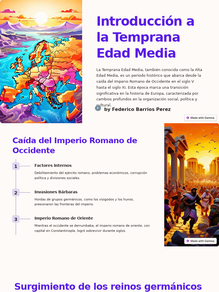 Historia de la Temprana Edad Media | PDF | Edades medias | imperio Romano