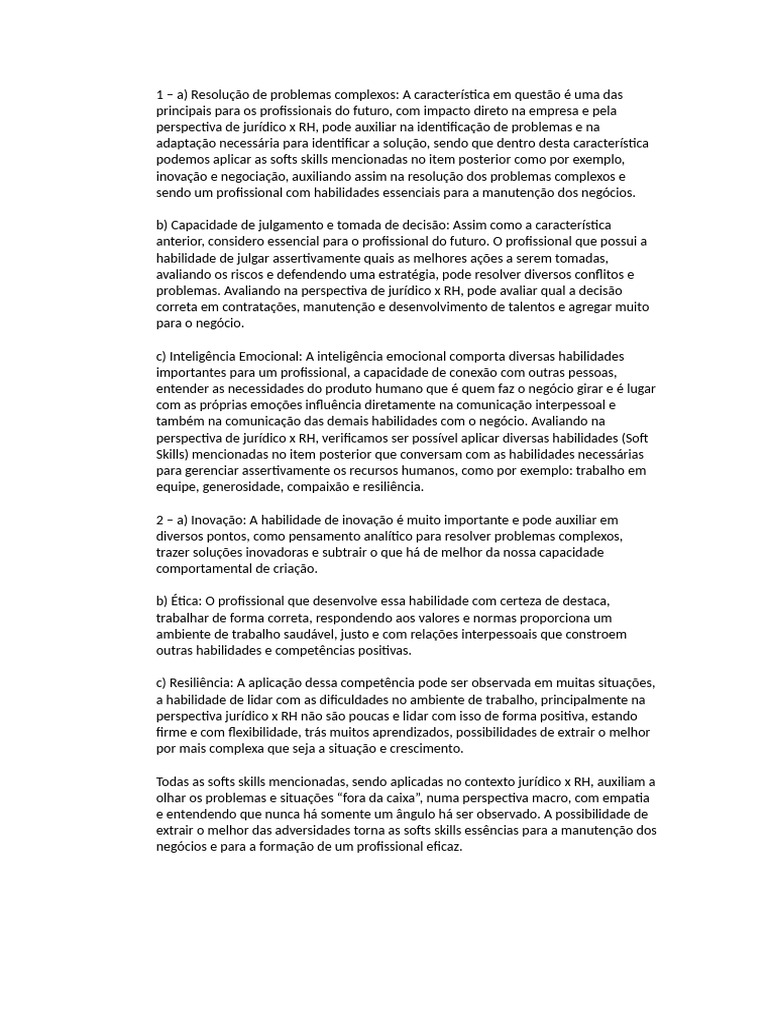 Soft Skills Essenciais para Profissionais do Futuro | PDF | Gestão de ...