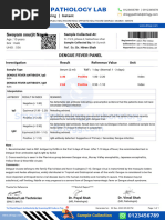Dengue Fever Antibody Igg Test Negative Report Format Example Sample ...