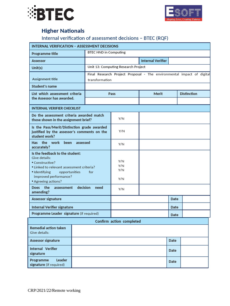 BTEC HND Computing Research Proposal Guide | PDF | Electronic Waste ...