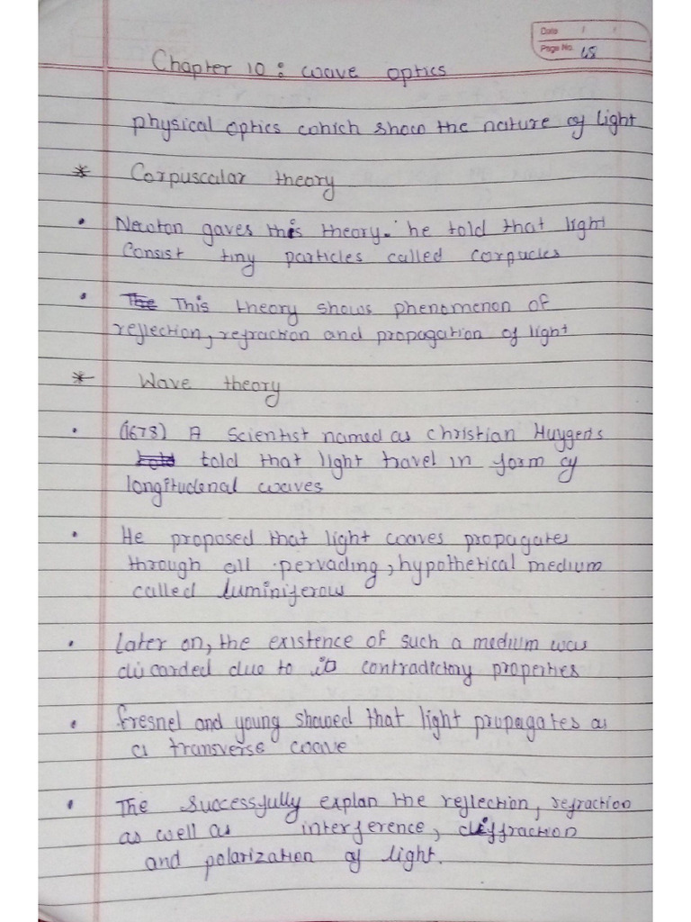 Chapter 10 Wave Optics | PDF