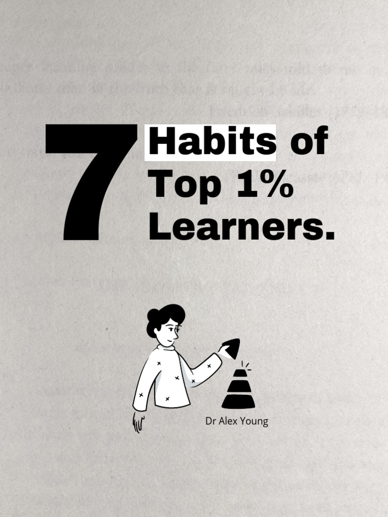 7 Habits of Top 1 Percent Learners | PDF