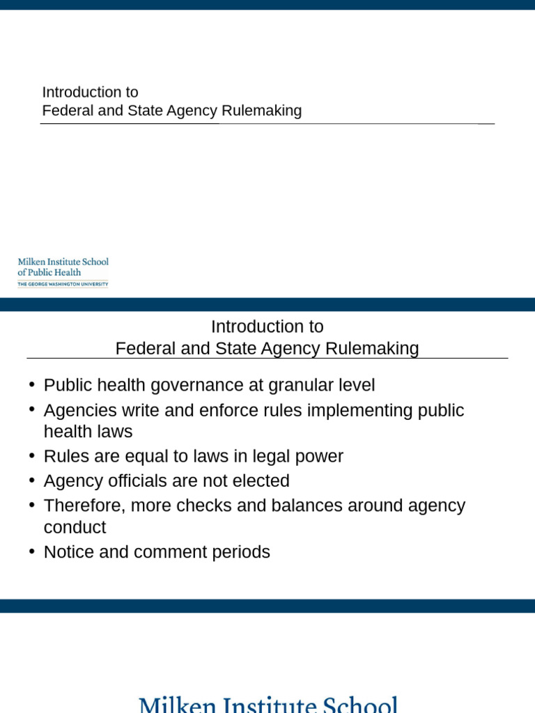 Understanding Agency Rulemaking Process | PDF | Rulemaking | Chevron U.S.A.