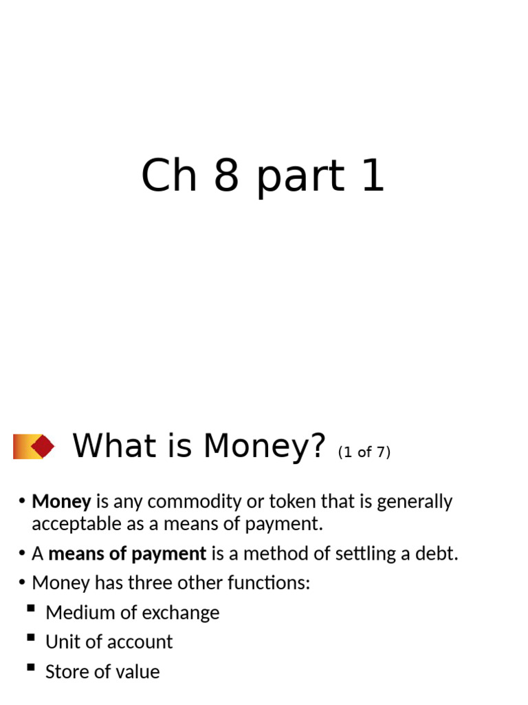 Ch+8+part+1-1 | PDF | Money | Banks