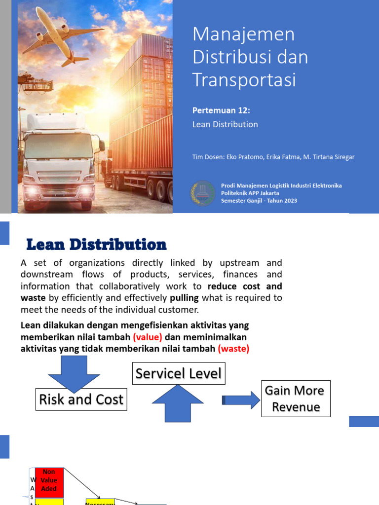 Penerapan Lean Distribution dalam Manajemen | PDF