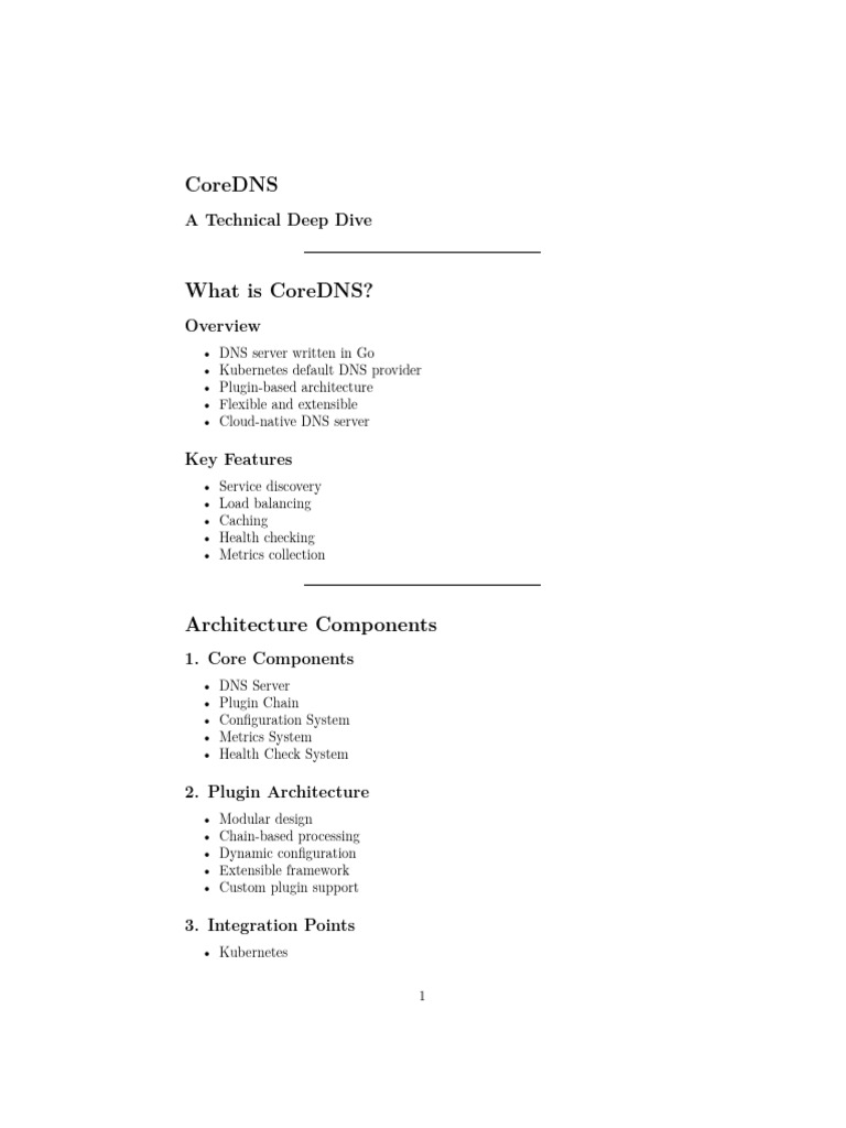 coredns | PDF | Domain Name System | Cache (Computing)