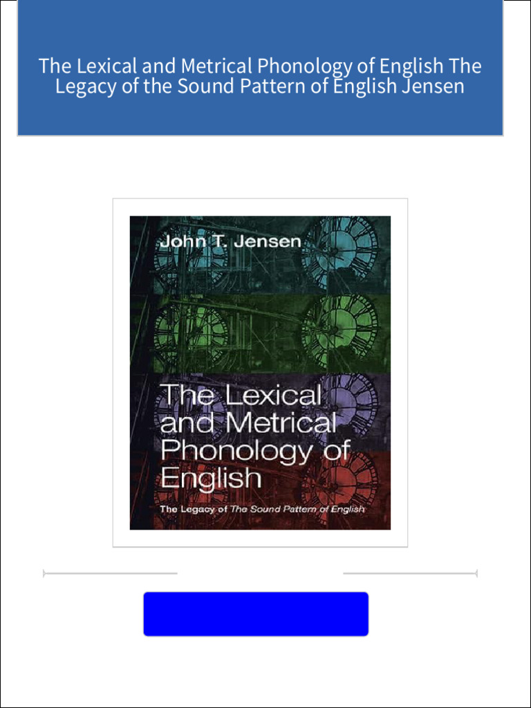 [Pdf] Metrical Phonology _ PHONOLOGY OF ENGLISH THE LEXICAL AND ...