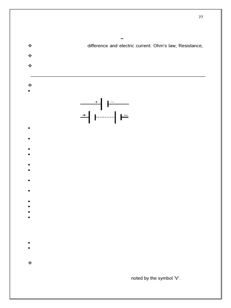 Class 10 PHYSICS NOTES | PDF | Electric Current | Direct Current