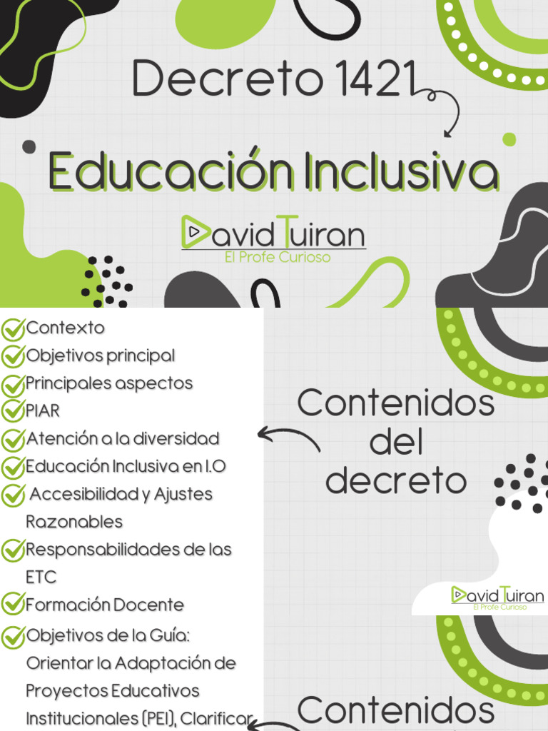 Presentación Educación Inclusiva | PDF | Inclusión (Educación) | Invalidez