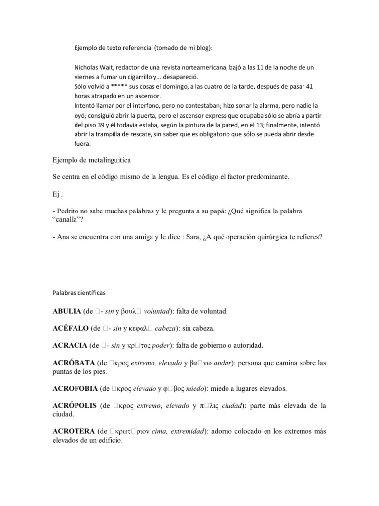 Ejemplo de Texto Referencial Organismos