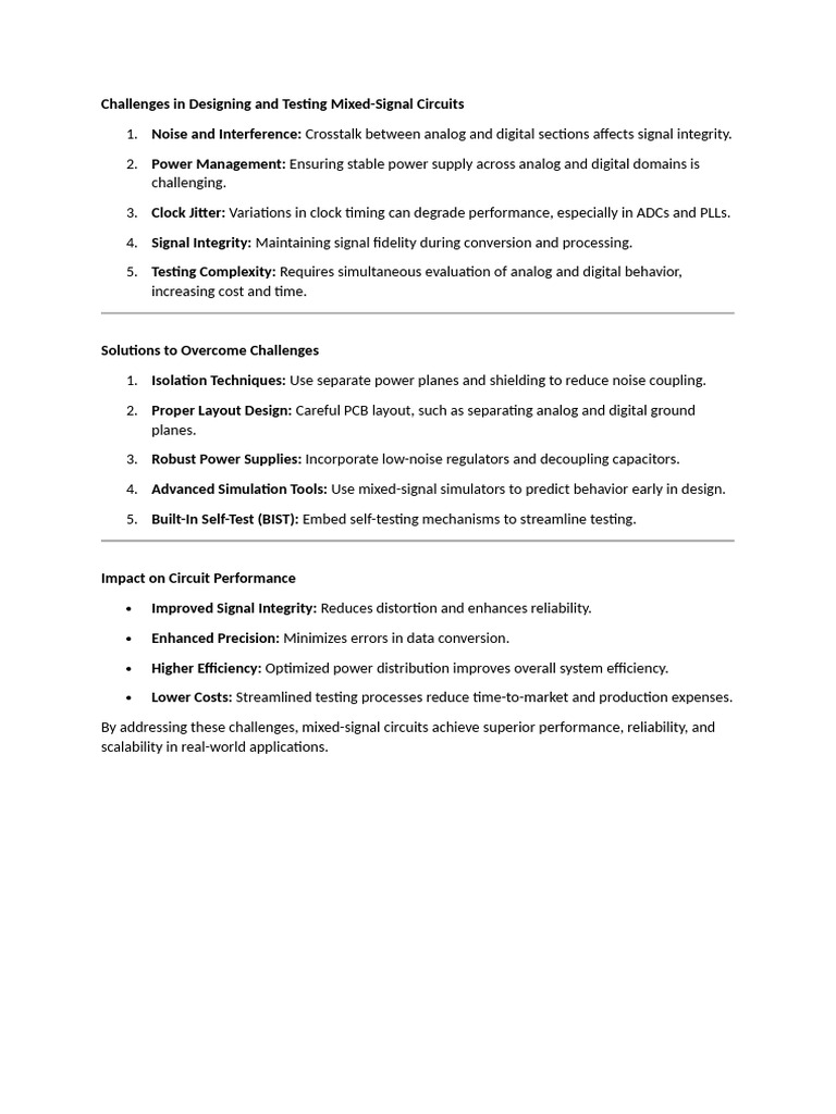 Mixed Ic Signal | PDF