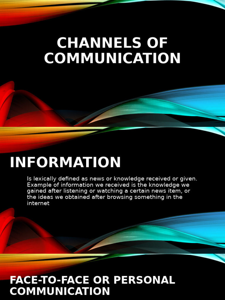 Understanding Communication Channels | PDF | Communication | News