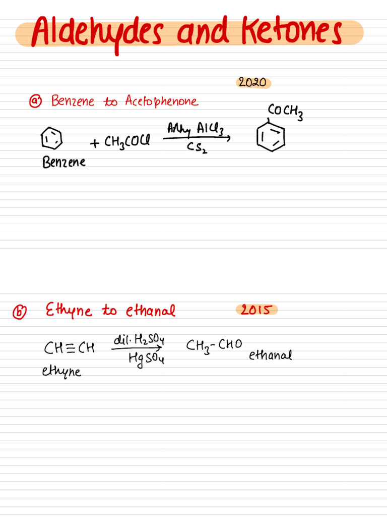30 Most Important Organic Conversions | PDF | Carboxylic Acid | Acid