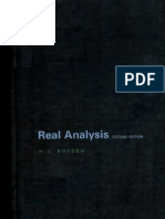 Real Analysis ROYDEN