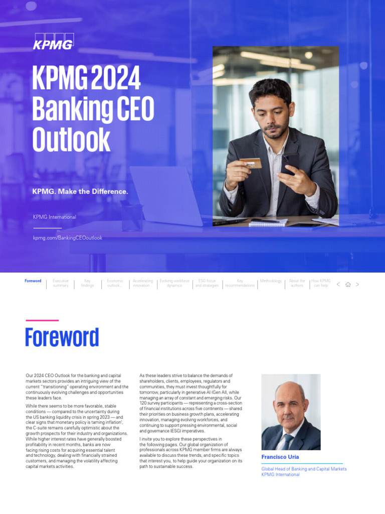 Banking CEO Outlook 2024 Updated | PDF | Cost Of Living | Mergers And ...
