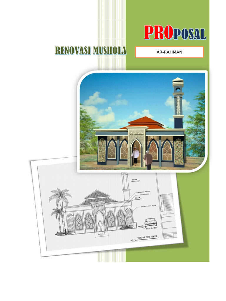 Proposal Renovasi Mushola AR-RAHMAN | PDF